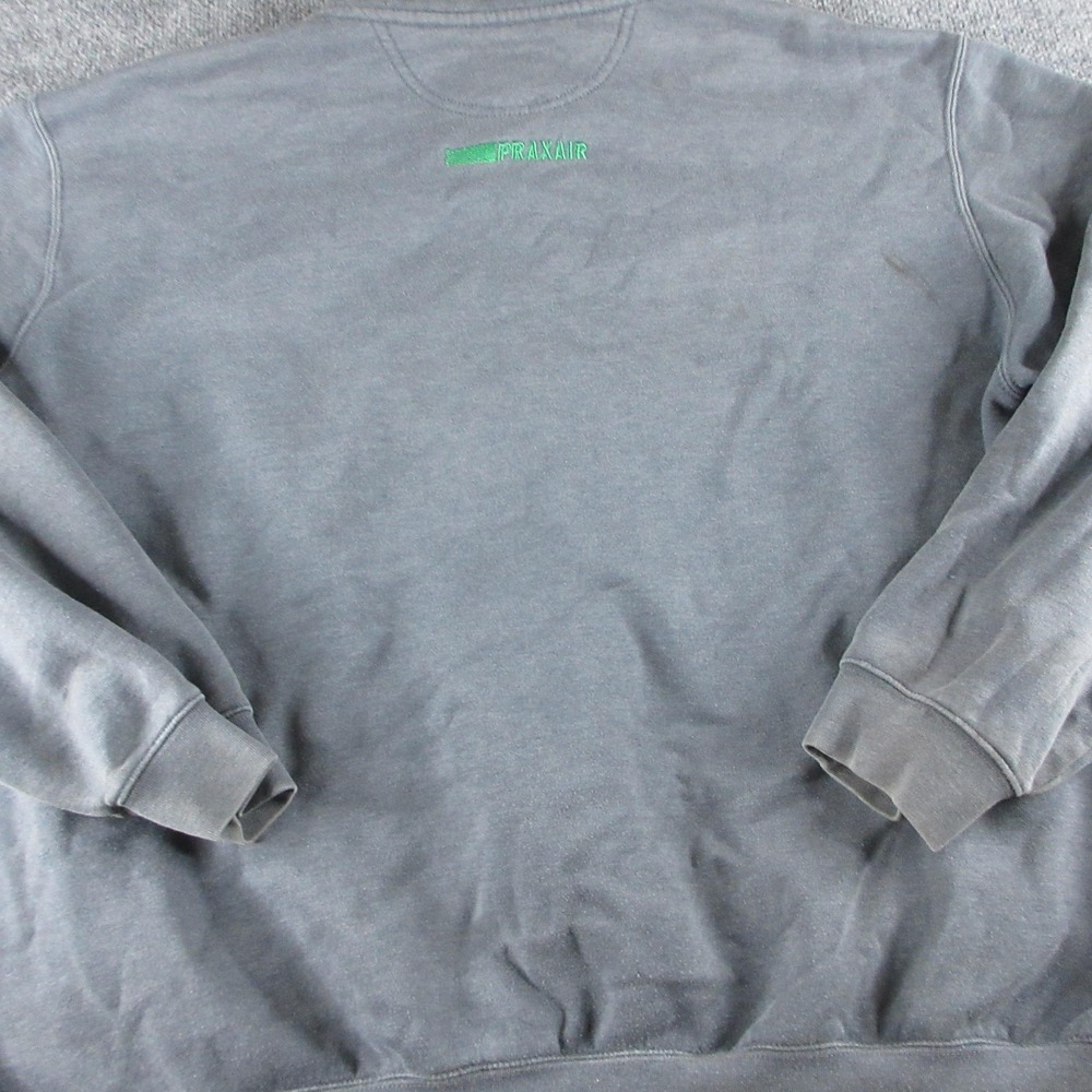 Carhartt Sweatshirt Mens 4XL Gray Full Zip Mock Neck Fleece Workwear 102274 - Picture 9 of 14